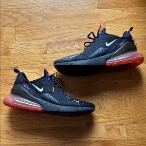 Nike Air Max 270 Black and Red Sneakers